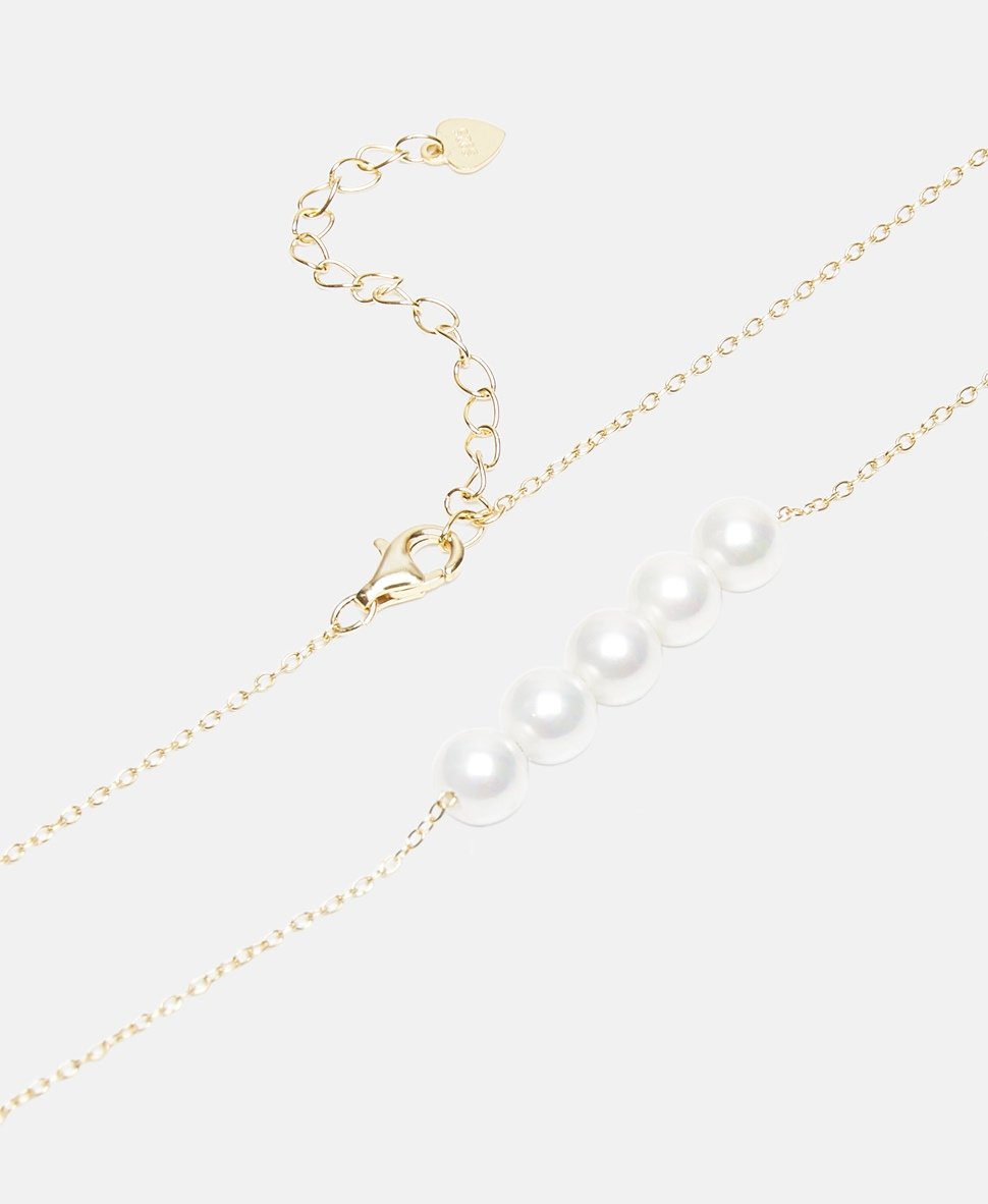 Lawrence Grey Jewelry náhrdelník s perlovým přívěskem Zlatá 2