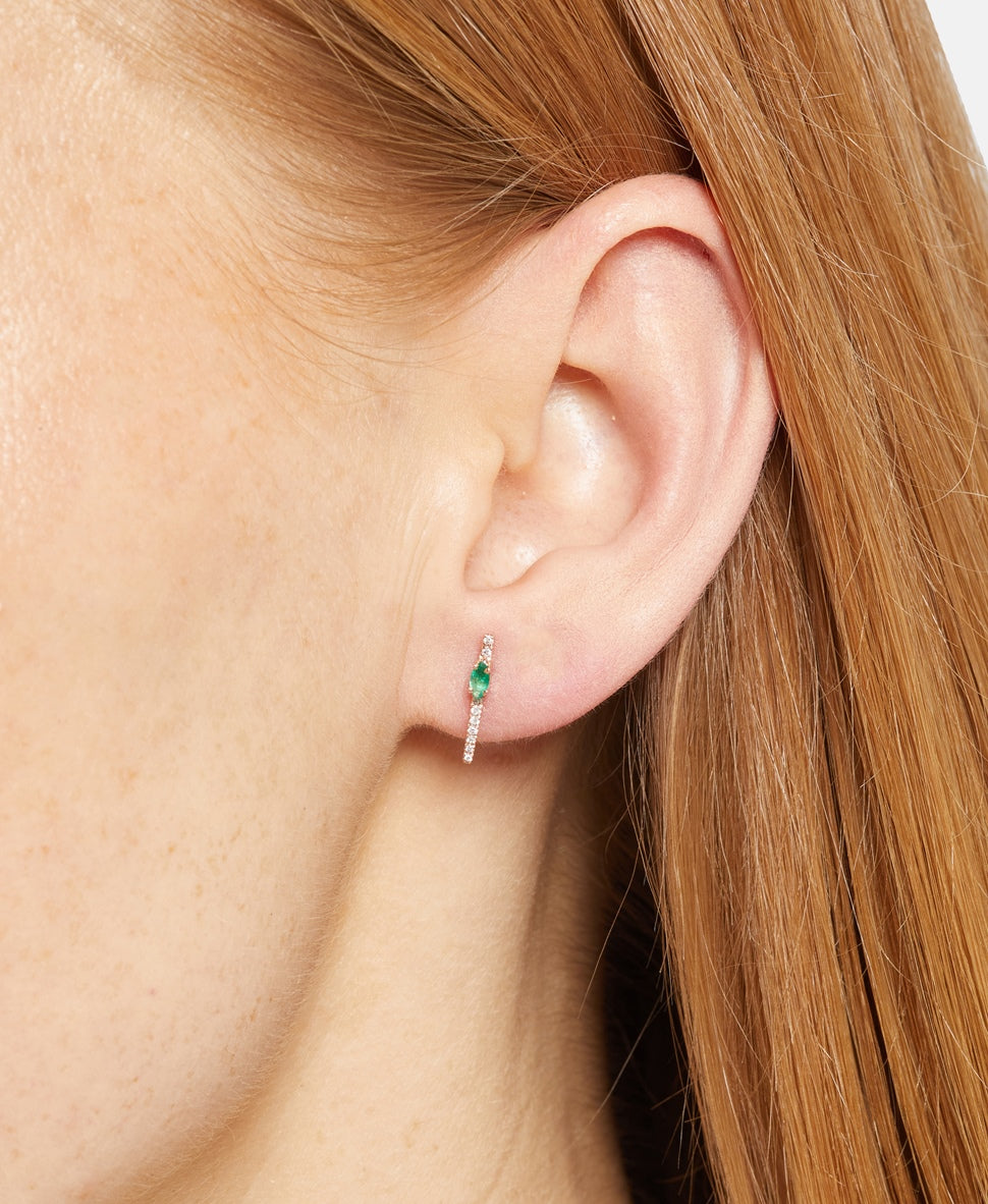 Lawrence Grey Fine Jewelry diamantové puzetové náušnice Růžově zlatá 3