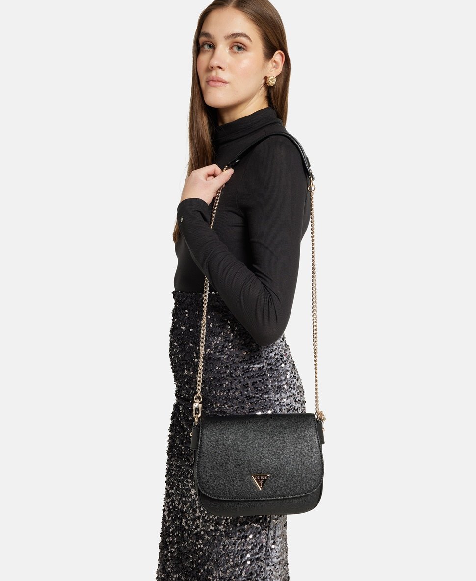 Guess kabelka přes rameno Černá 5