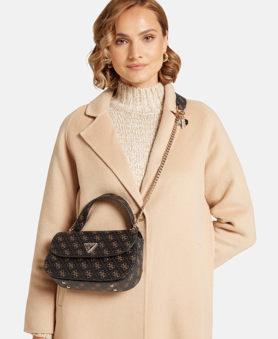 Guess taška messenger Hnědá 5