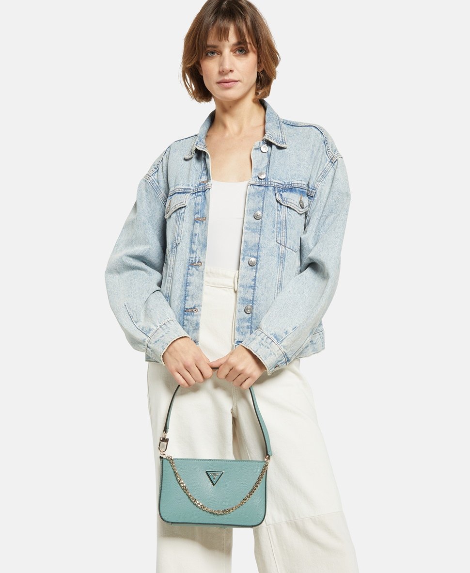 Guess kabelka přes rameno Modrozelená 5