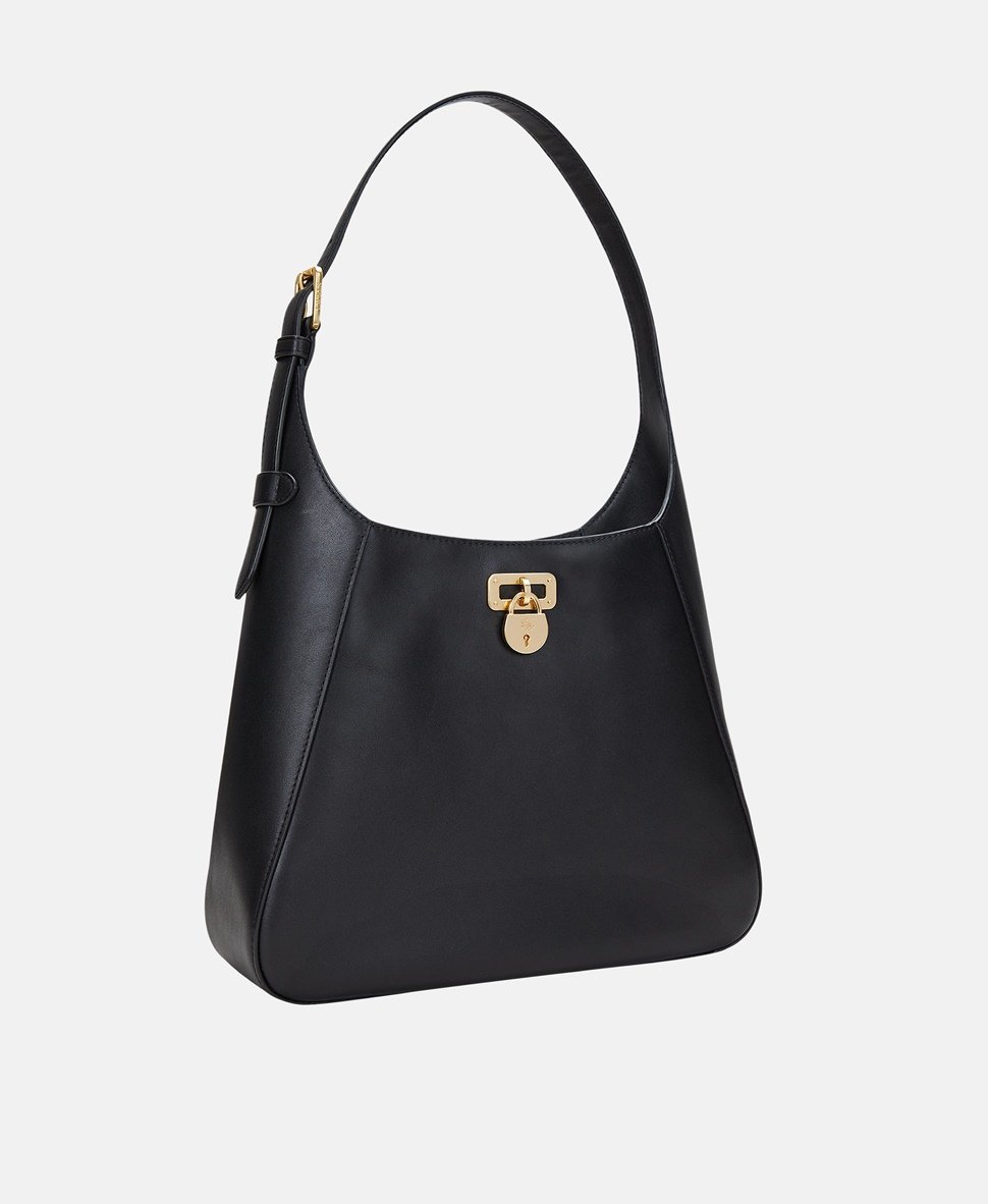Lauren Ralph Lauren Kožená kabelka přes rameno Černá 1