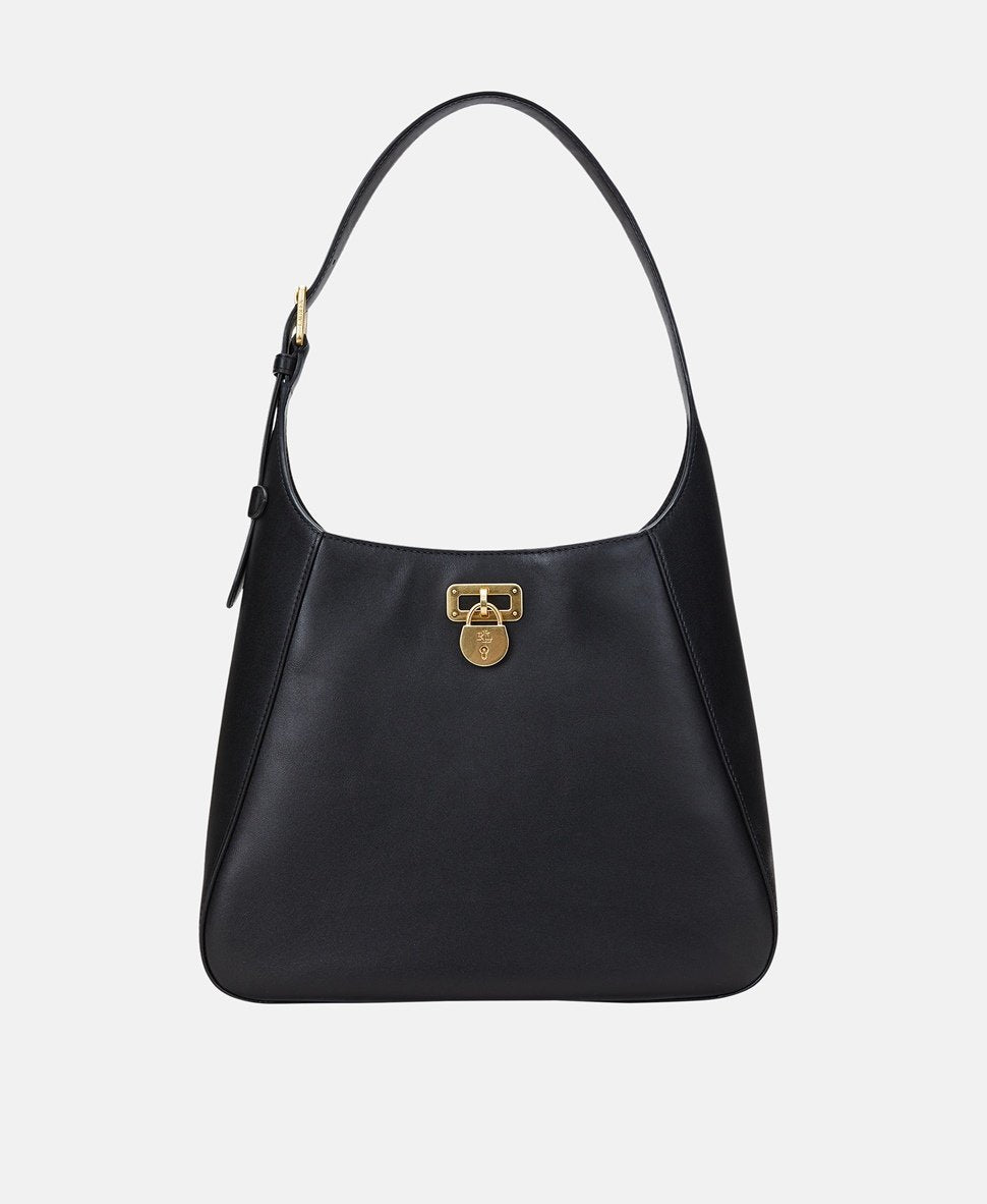 Lauren Ralph Lauren Kožená kabelka přes rameno Černá 4