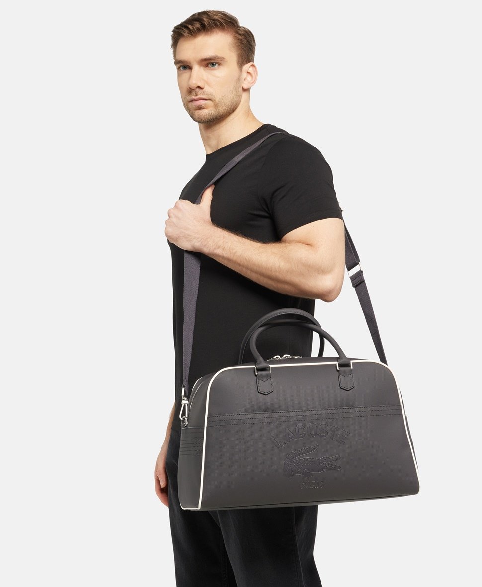 Lacoste taška weekender Šedá 5