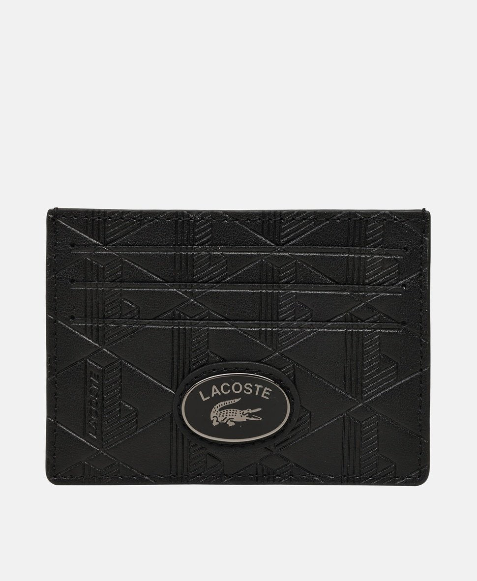 Lacoste kožená peněženka Černá 1