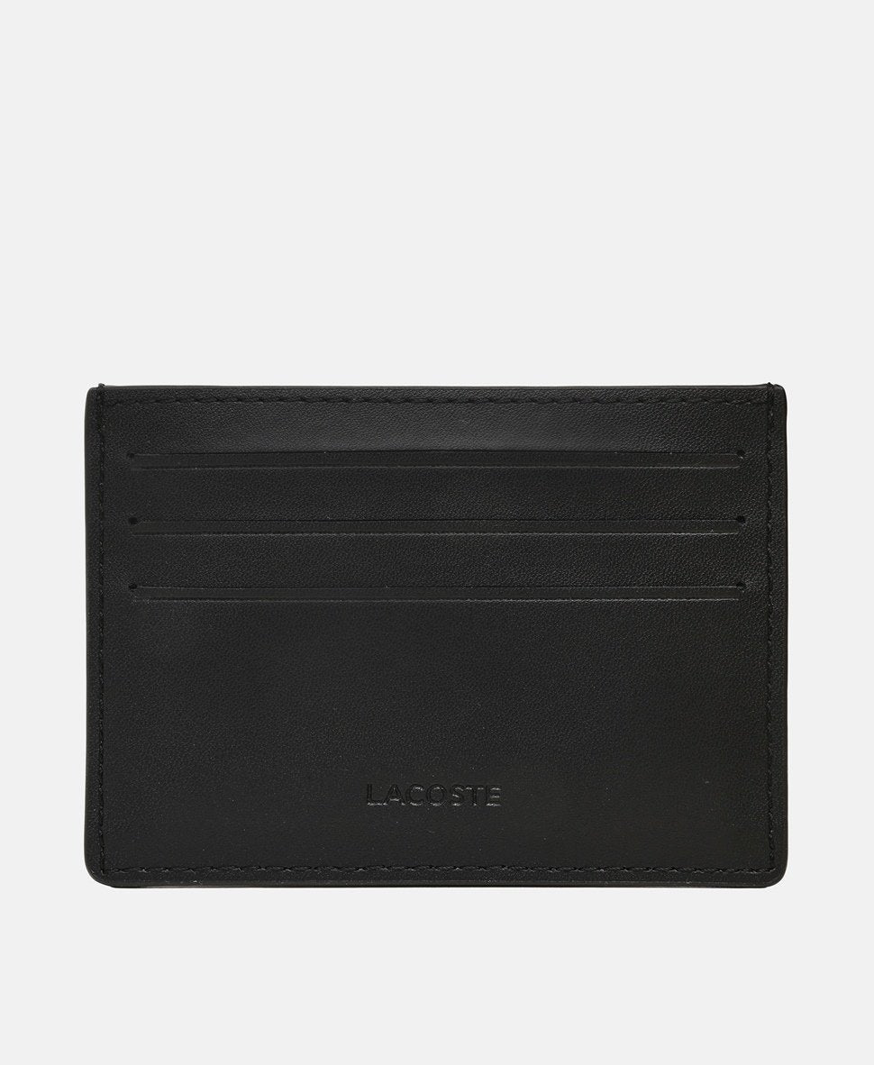 Lacoste kožená peněženka Černá 2