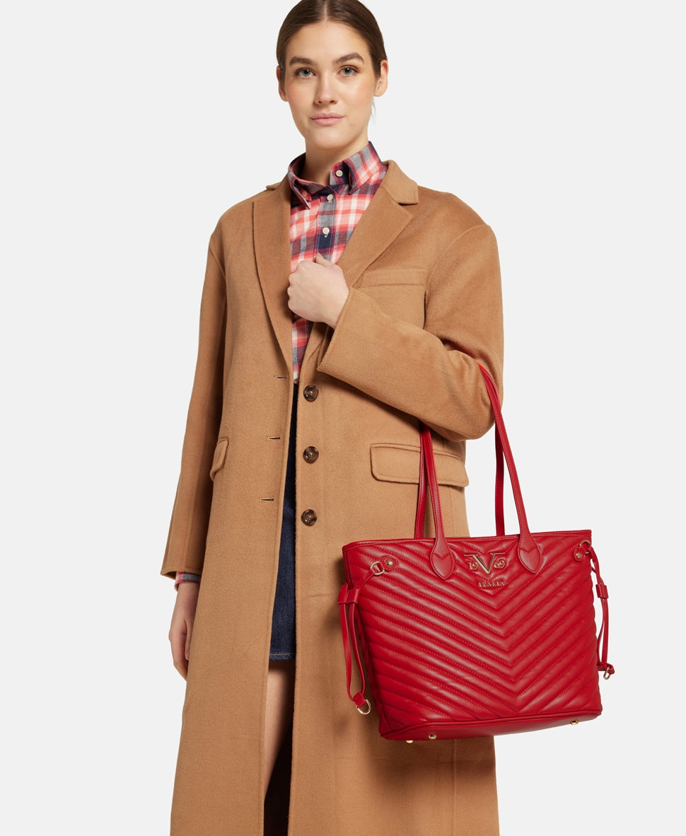 19V69 ITALIA kabelka shopper Červená 5