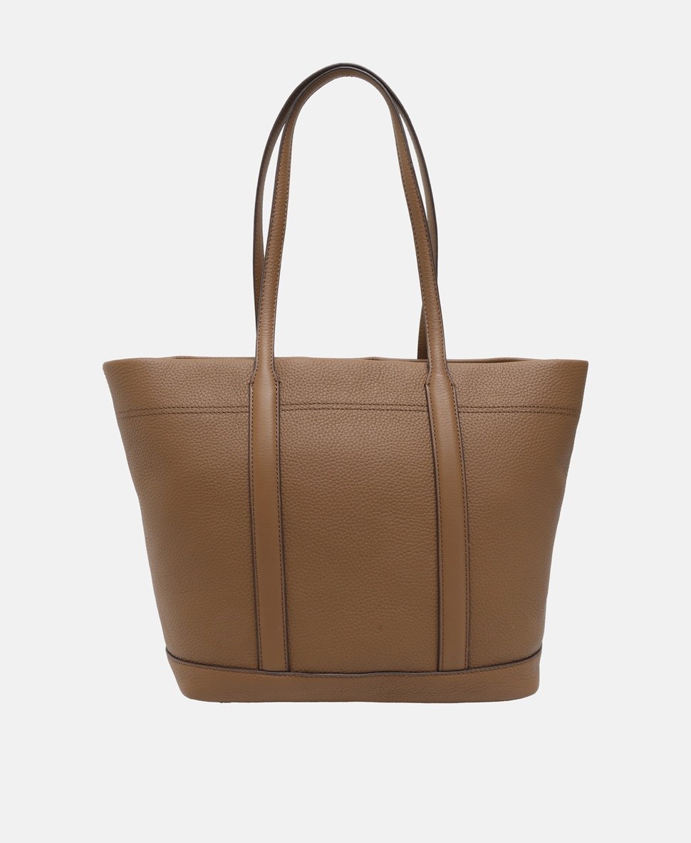 Bogner kožená kabelka shopper Koňaková 4