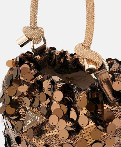 Guess kabelka Bronzová 3