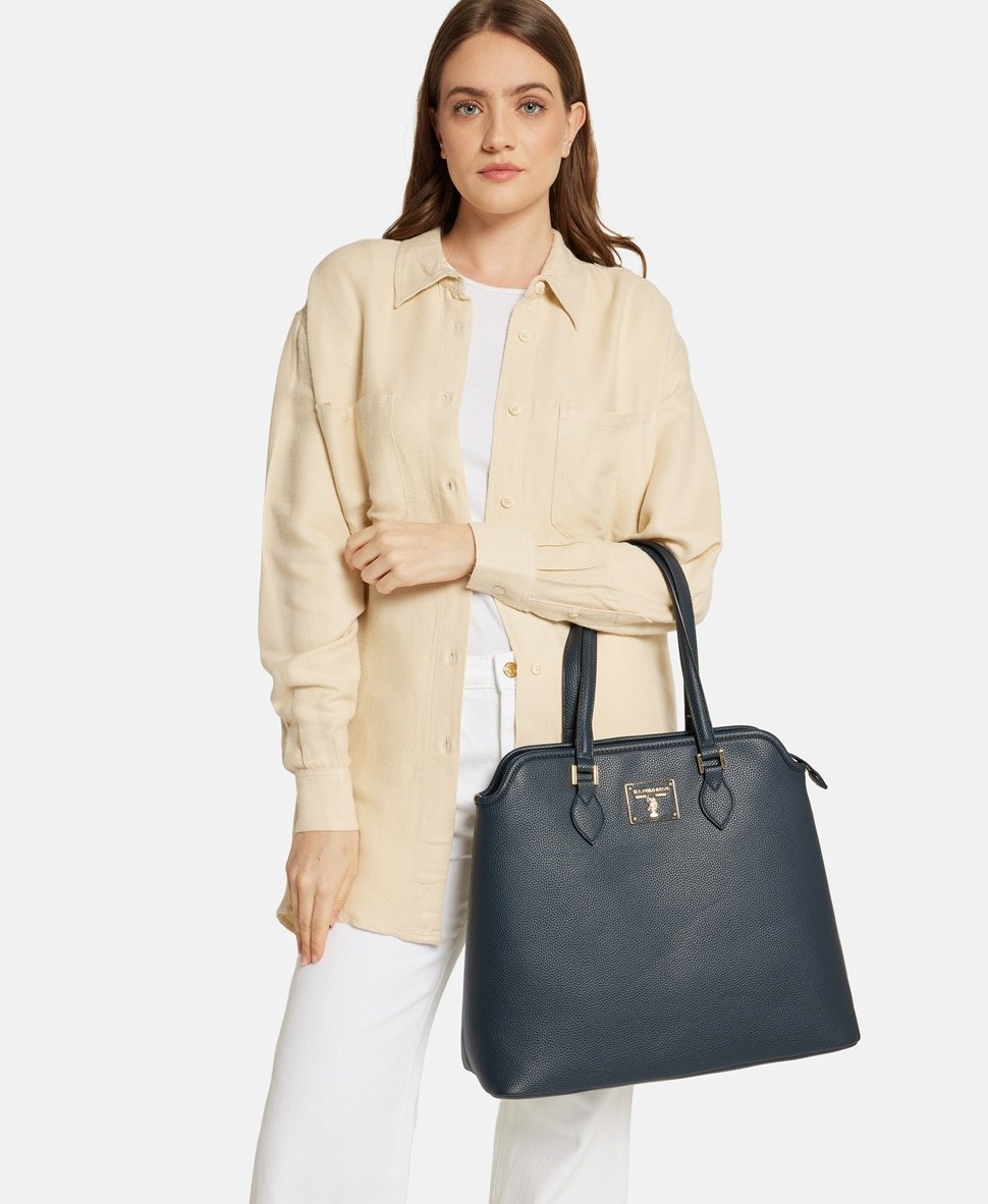 U.S. Polo Assn. kabelka shopper Tmavě modrá 5