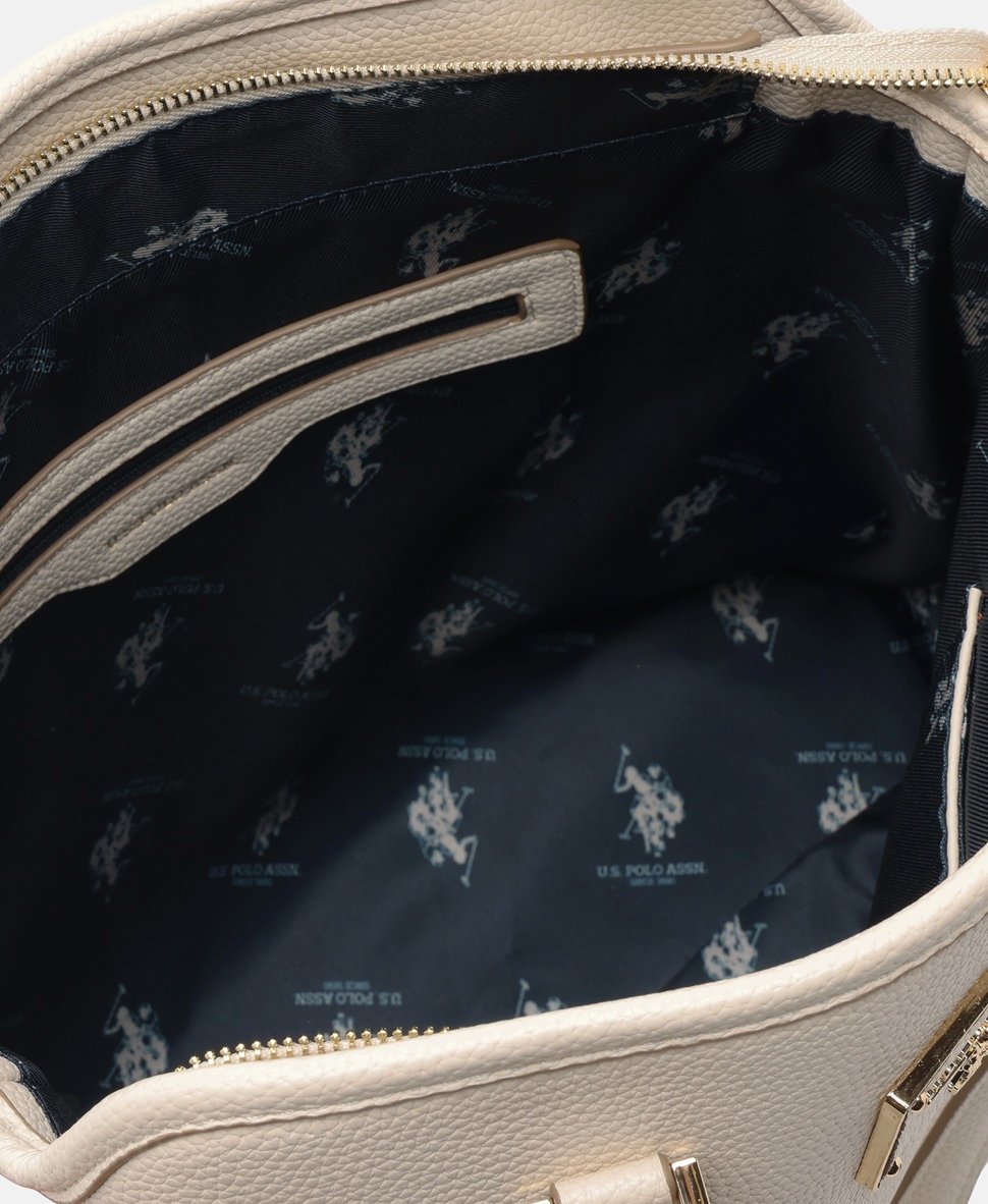 U.S. Polo Assn. kabelka shopper Bílá vlna 3