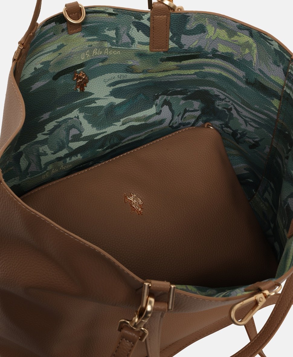 U.S. Polo Assn. kabelka tote Béžová 3