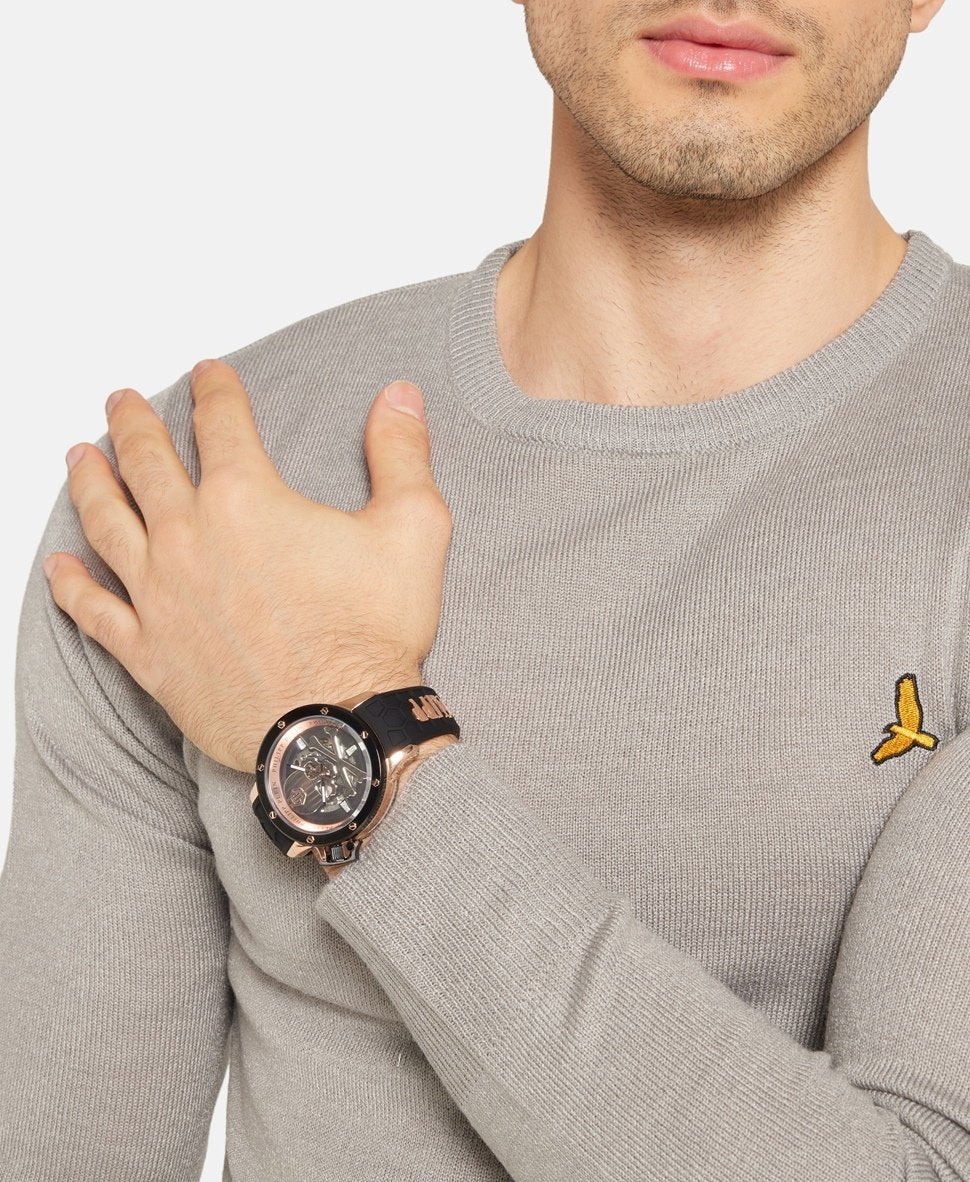 Philipp Plein automatické hodinky Růžově zlatá 6