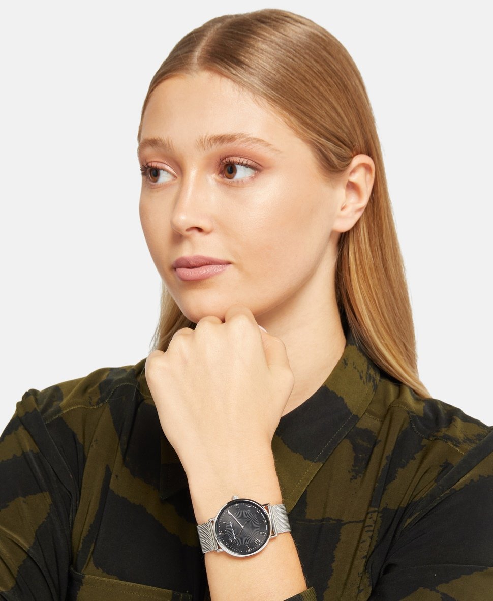 Isabella Ford hodinky s diamanty Stříbrná 5