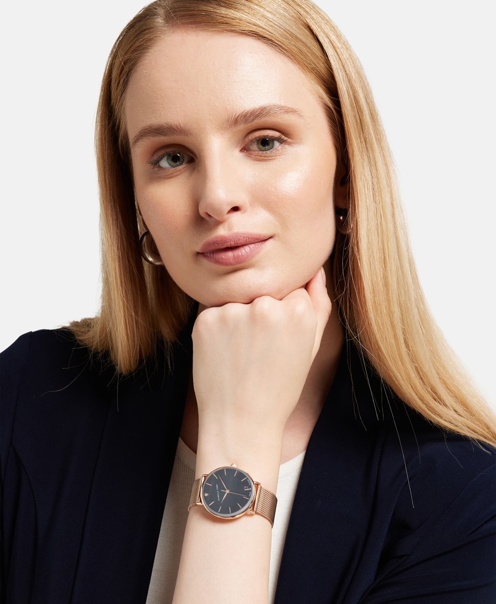 Isabella Ford hodinky s vyměnitelným řemínkem Růžově zlatá 5