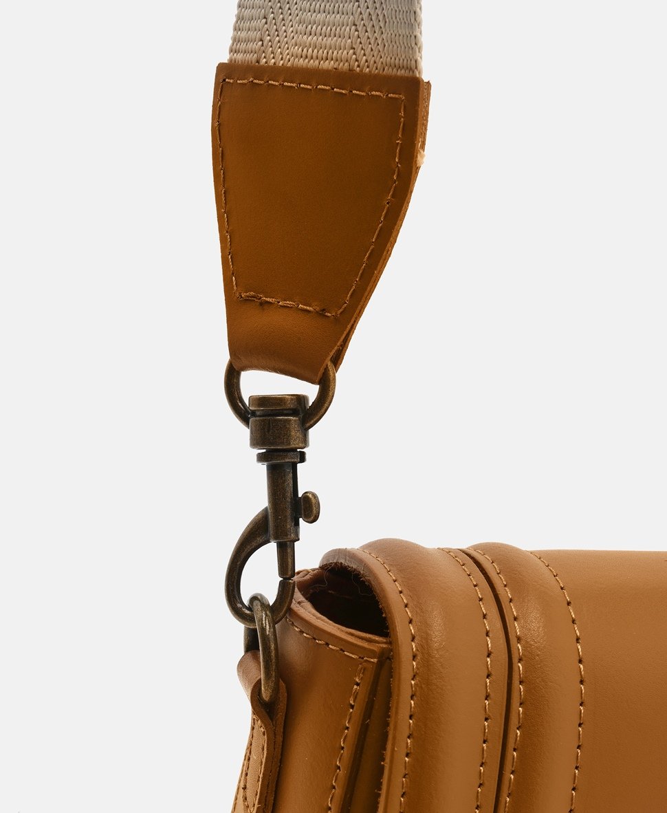 Santini Firenze Kožená messenger taška Camel 2