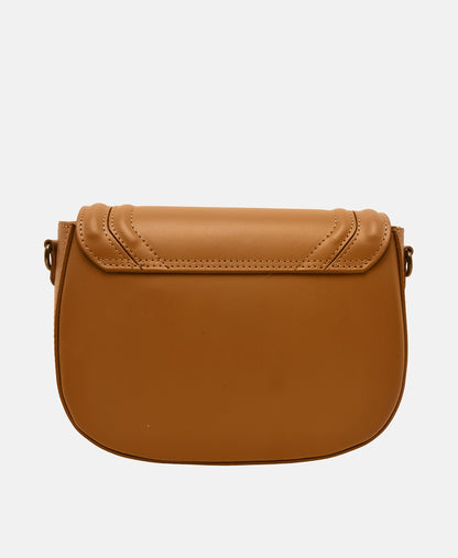 Santini Firenze Kožená messenger taška Camel 4