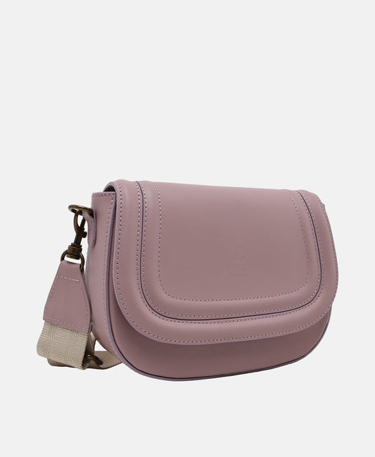Santini Firenze Kožená messenger taška Starorůžová 1
