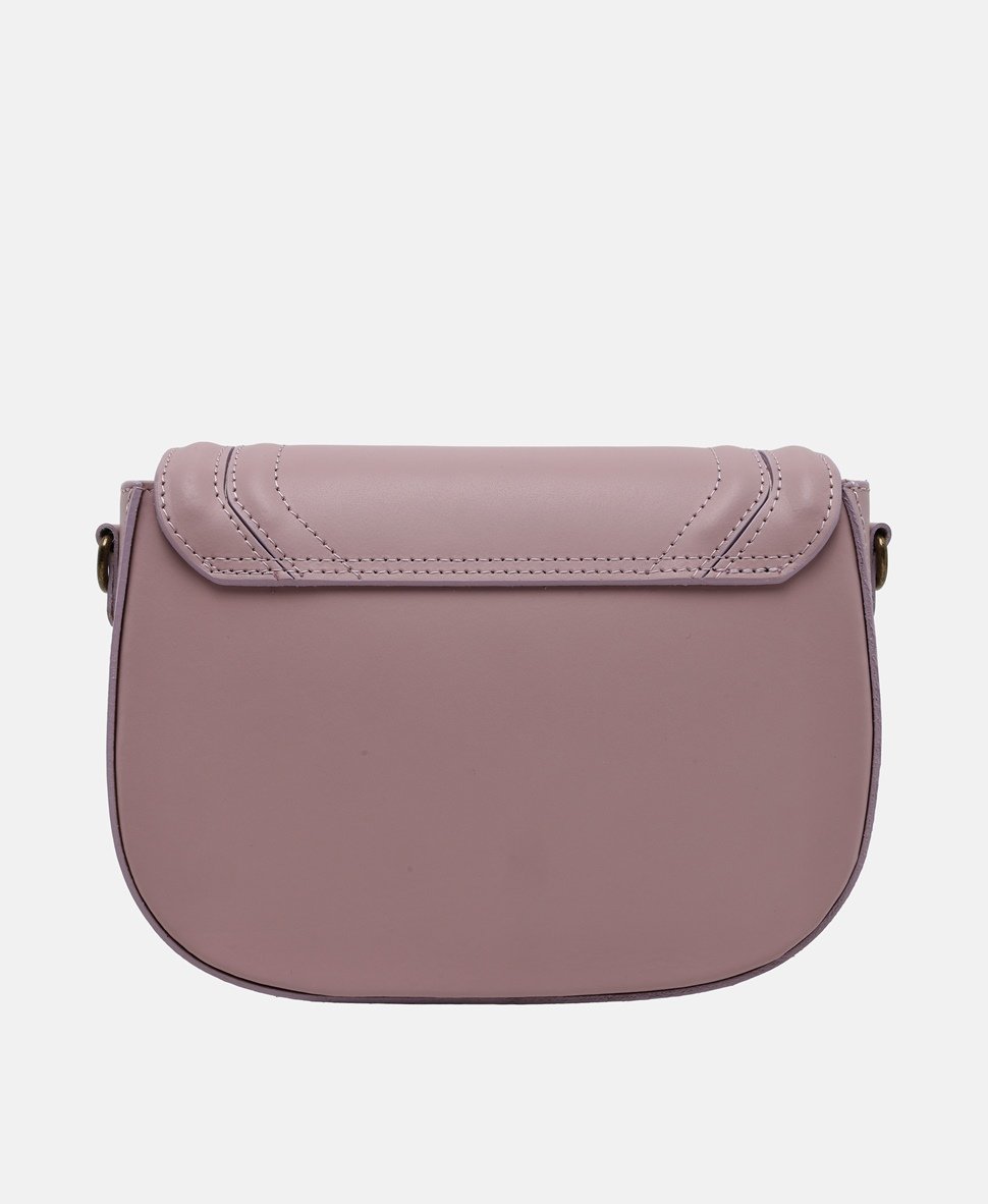 Santini Firenze Kožená messenger taška Starorůžová 4