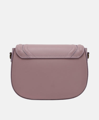 Santini Firenze Kožená messenger taška Starorůžová 4