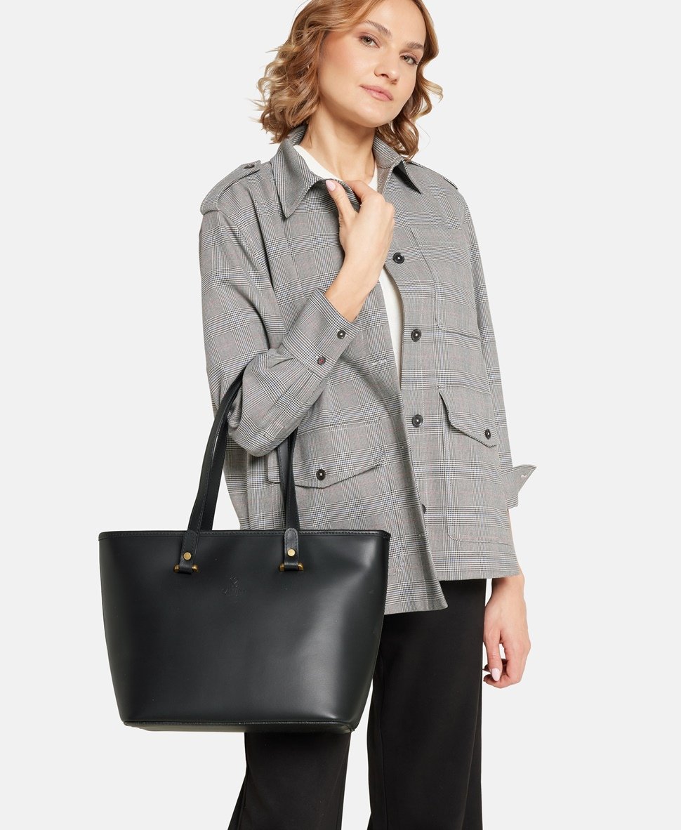 Santini Firenze kabelka shopper Černá 5