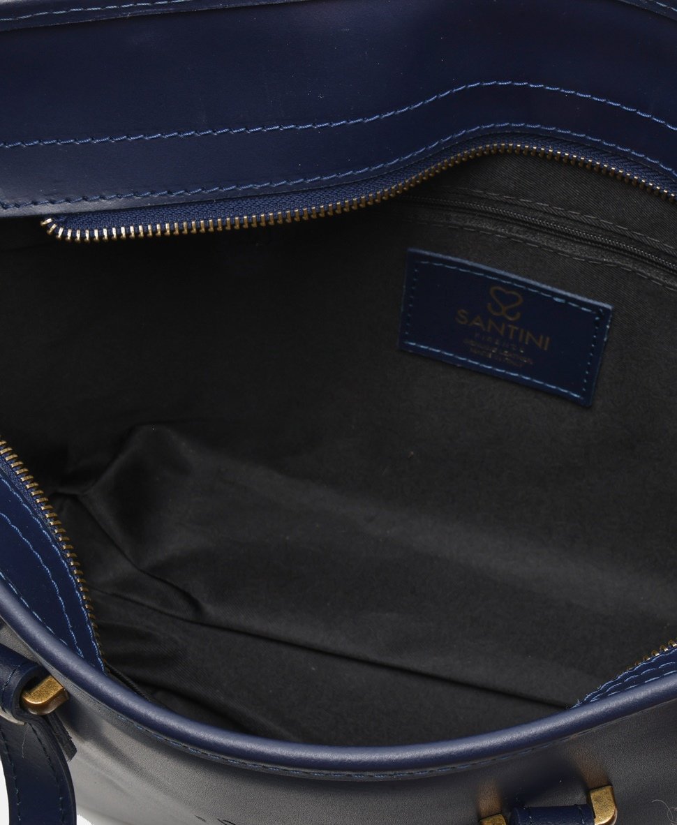 Santini Firenze kabelka shopper Tmavě modrá 3