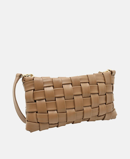 Santini Firenze Kožená messenger taška Taupe 1