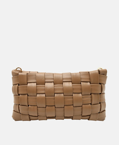 Santini Firenze Kožená messenger taška Taupe 4