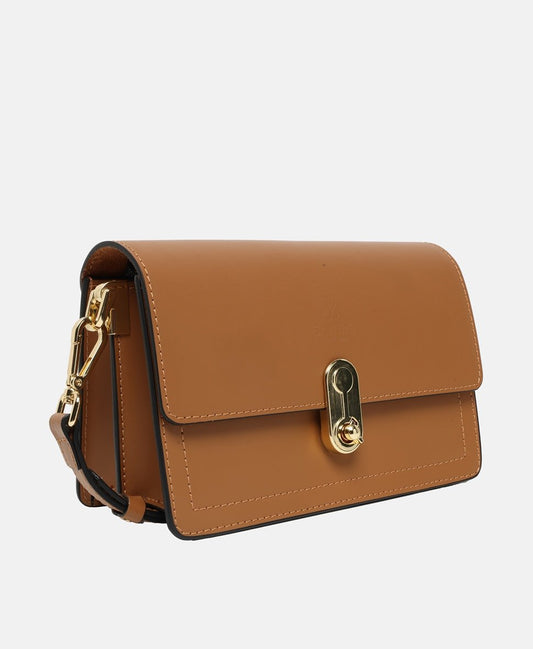 Santini Firenze Kožená messenger taška Camel 1