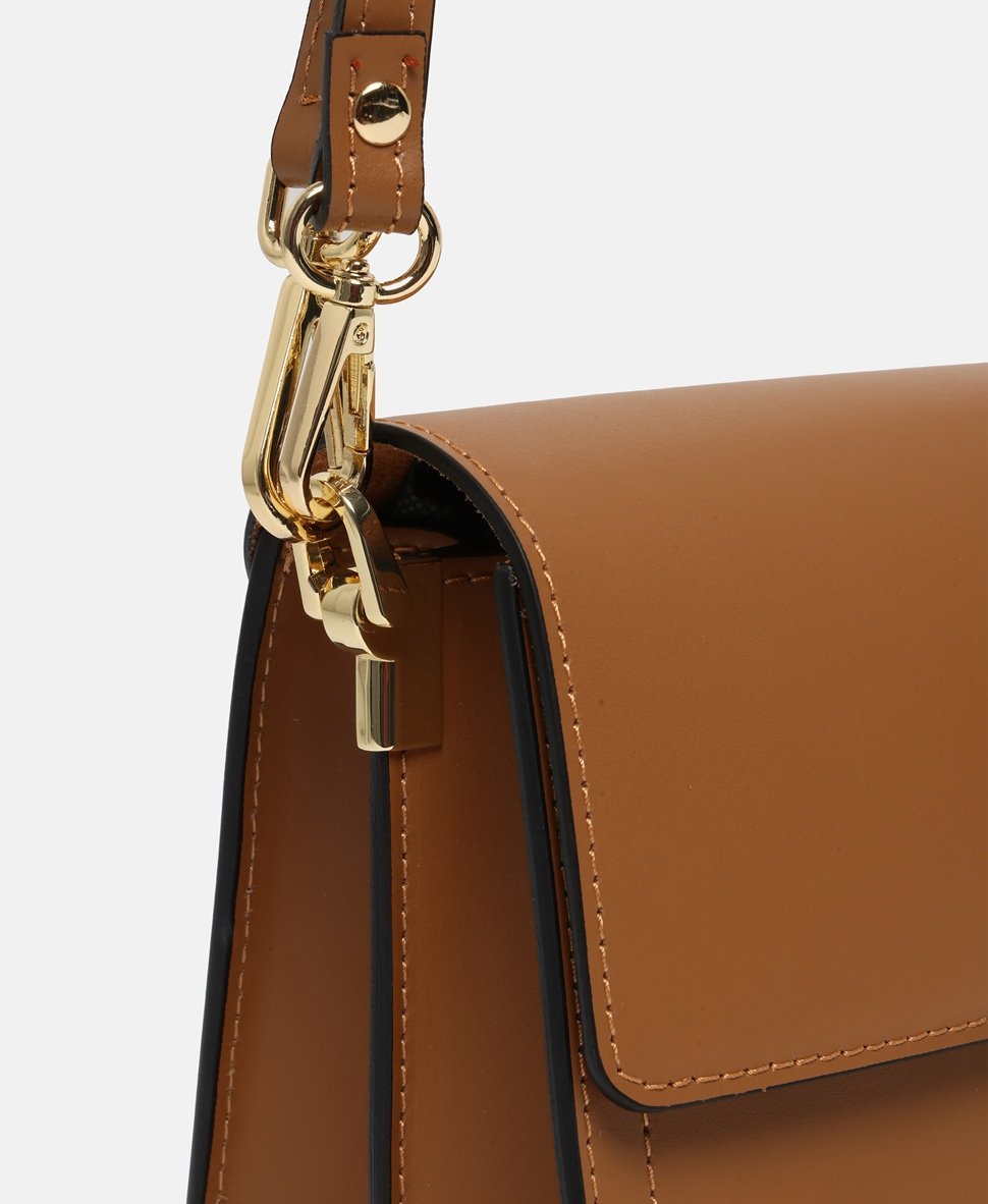 Santini Firenze Kožená messenger taška Camel 2