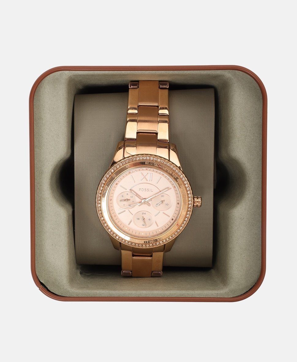 Fossil hodinky Růžově zlatá 4