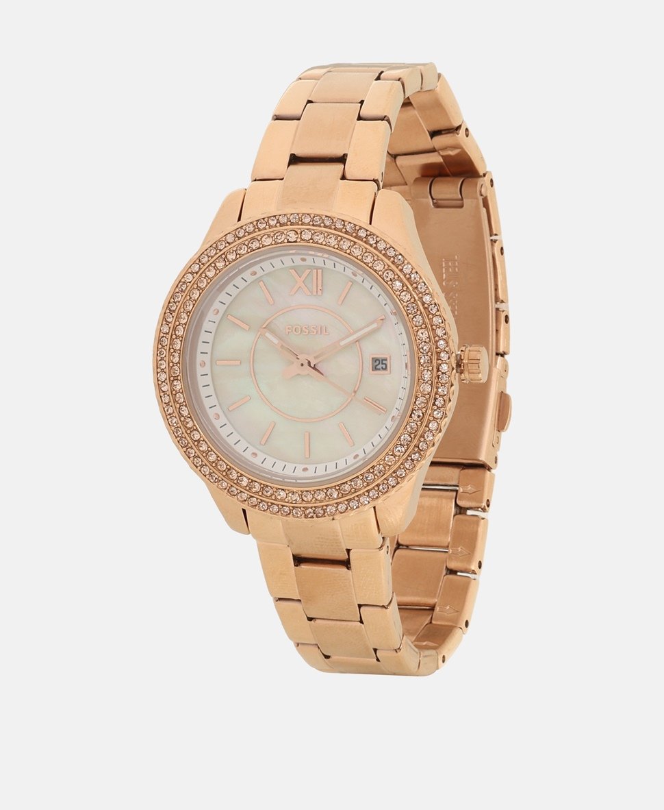 Fossil hodinky Růžově zlatá 1