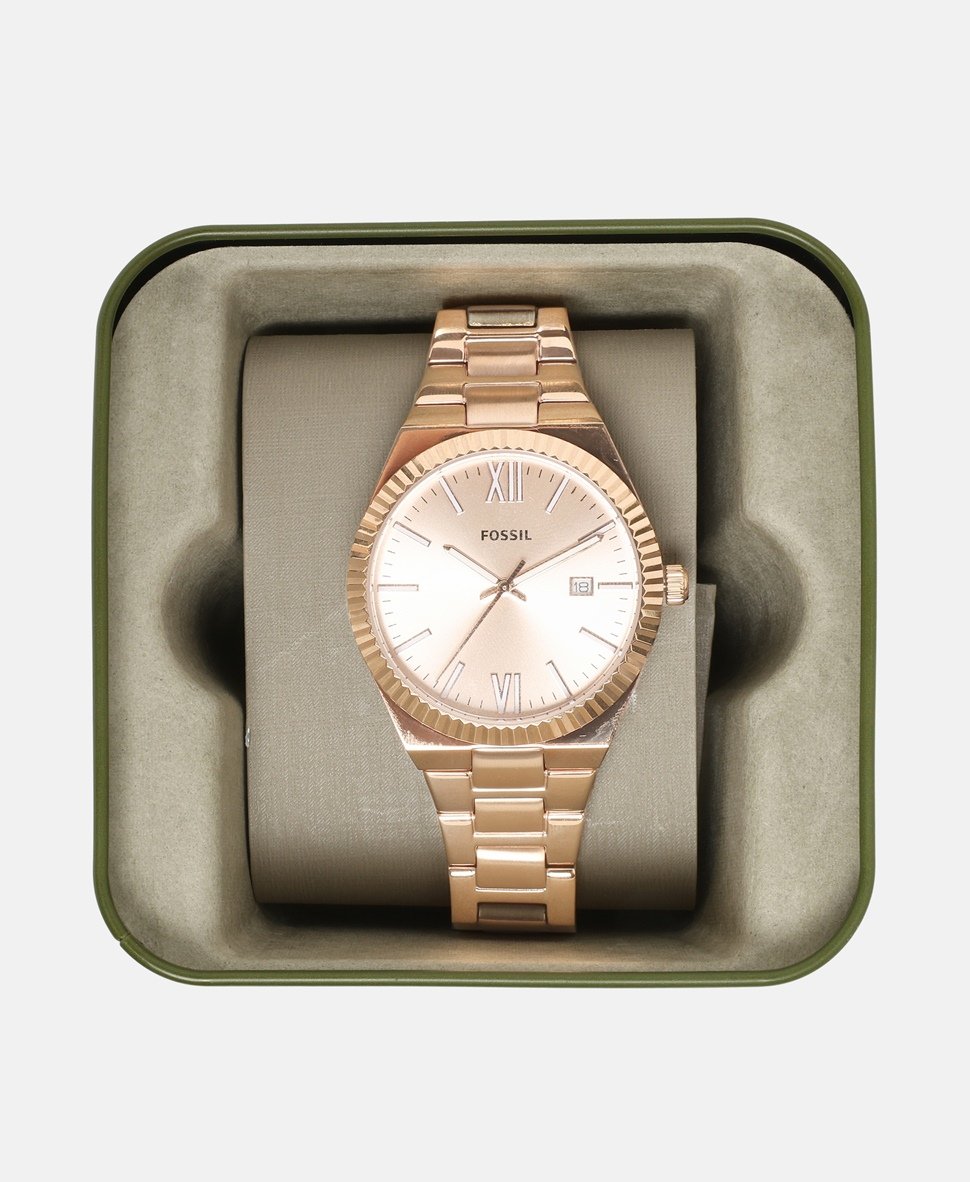 Fossil hodinky Růžově zlatá 4