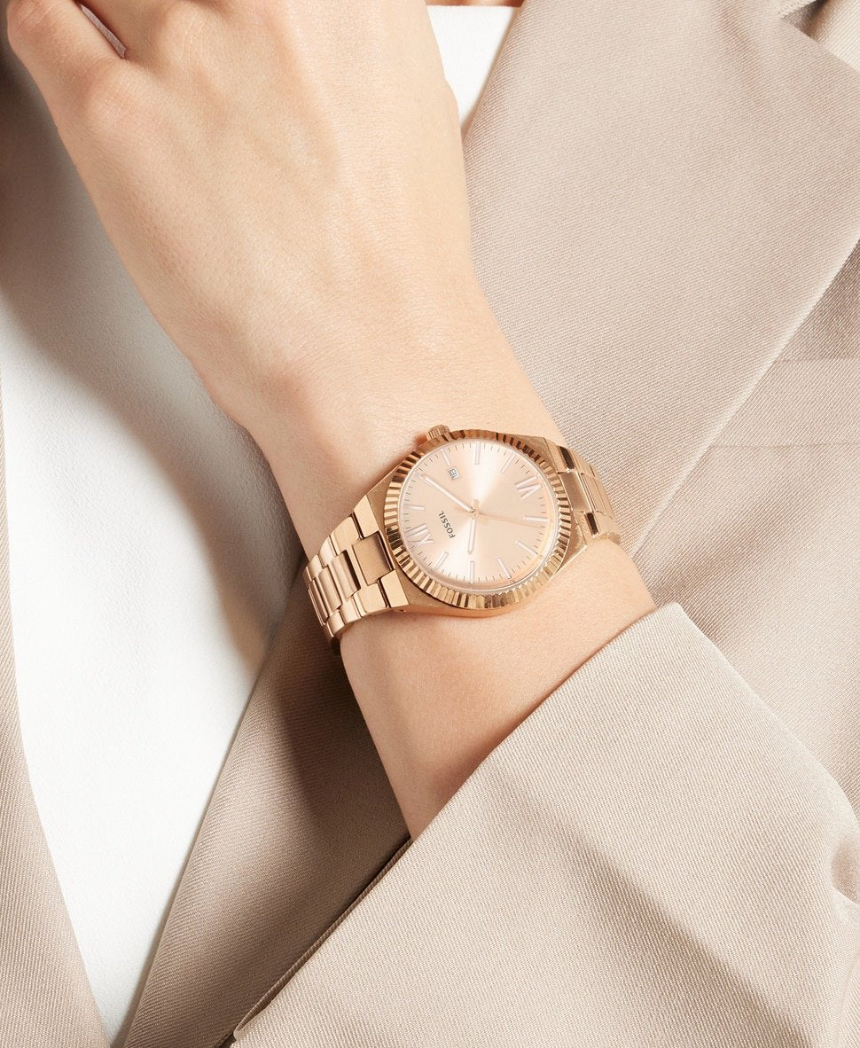 Fossil hodinky Růžově zlatá 5