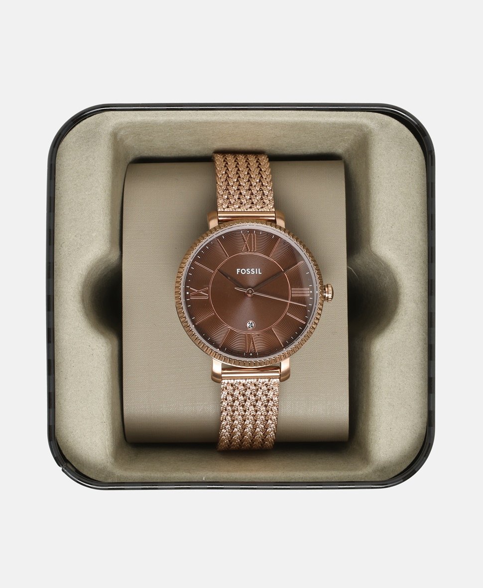 Fossil hodinky Růžově zlatá 4