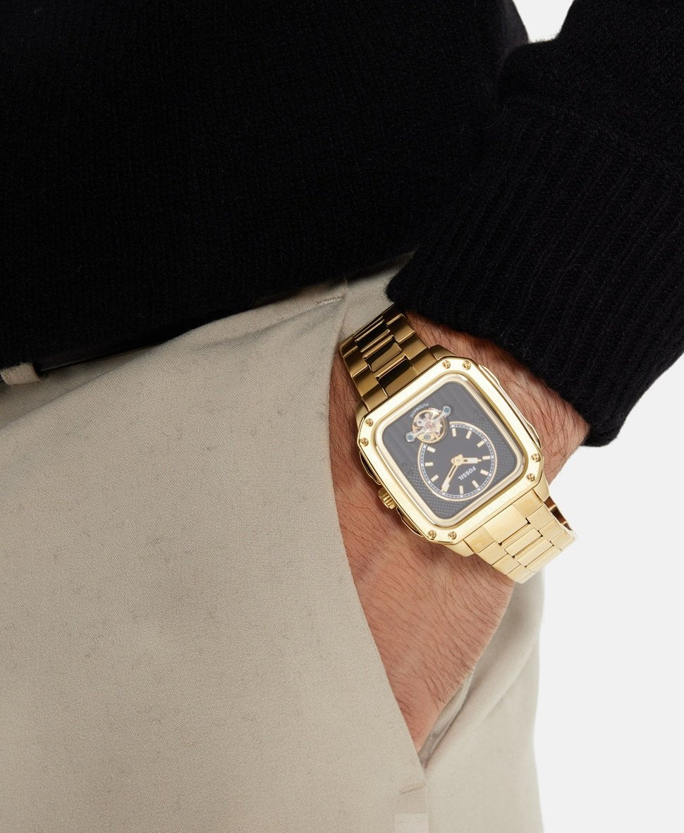 Fossil automatické hodinky Zlatá 5