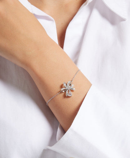 Swarovski náramek Stříbrná 3