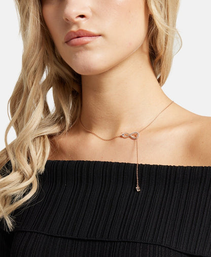 Swarovski náhrdelník Růžově zlatá 3