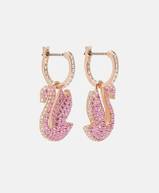 Swarovski Obručové náušnice Růžově zlatá 1