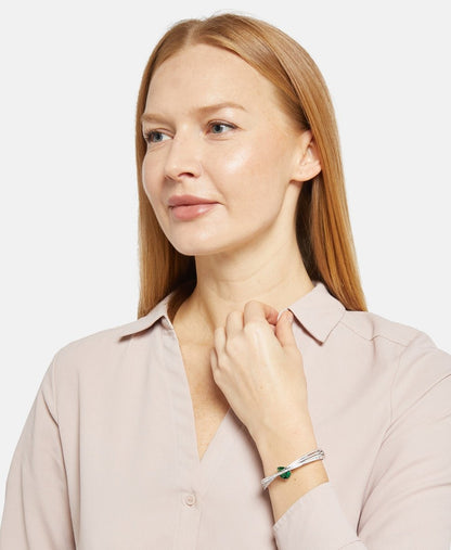 Swarovski náramek Stříbrná 4