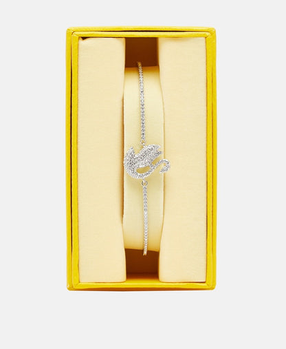 Swarovski náramek Stříbrná 3