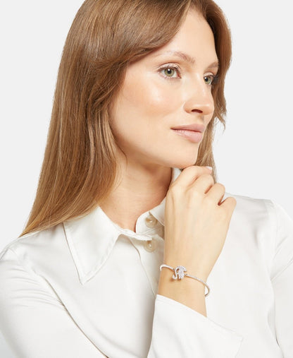 Swarovski náramek Stříbrná 4