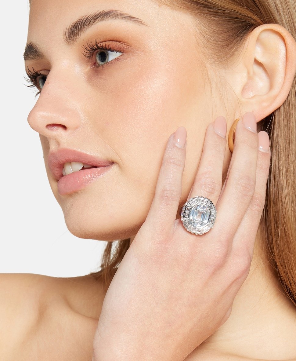 Swarovski prsten Stříbrná 3