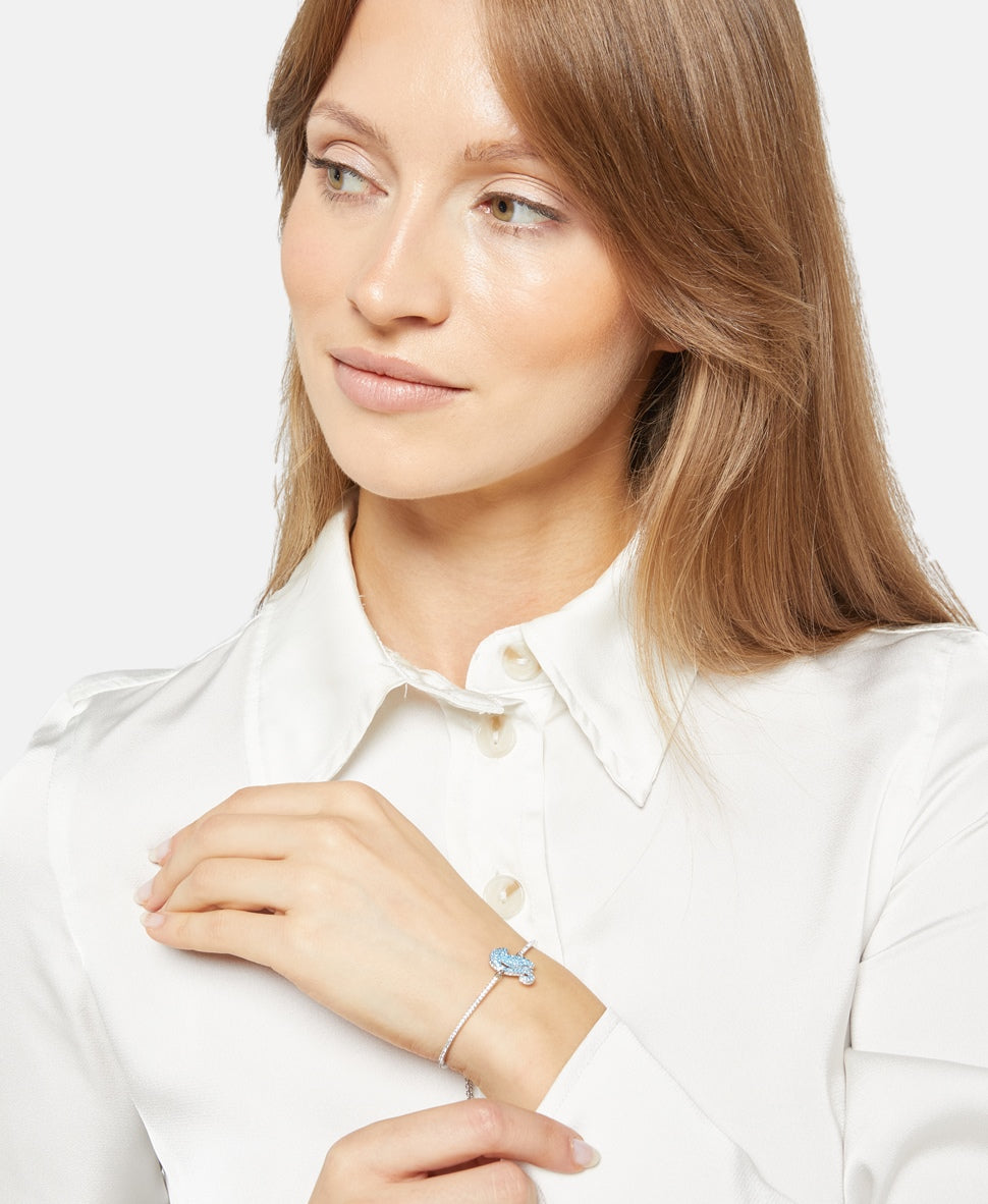 Swarovski náramek Stříbrná 4