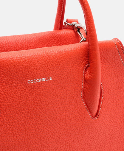 Coccinelle kožená kabelka Červená 2