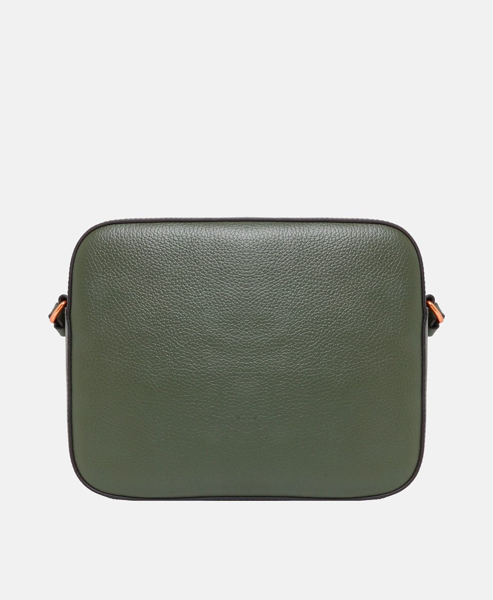 Coccinelle Kožená messenger taška Khaki 4