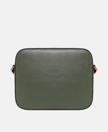 Coccinelle Kožená messenger taška Khaki 4