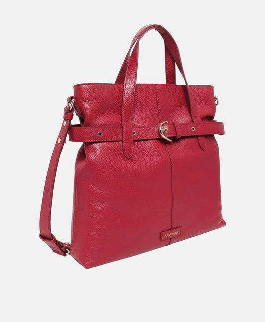 Coccinelle kožená kabelka shopper Bordó 1