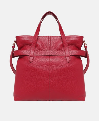 Coccinelle kožená kabelka shopper Bordó 4