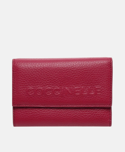Coccinelle kožená peněženka Vínová 1